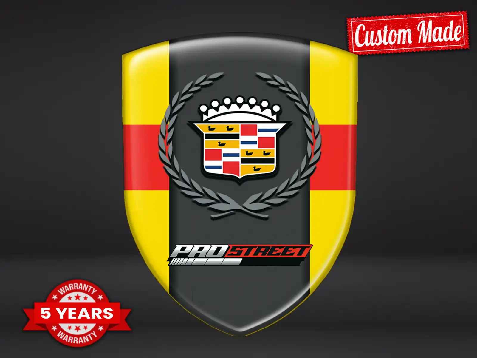 Cadillac Autoaufkleber Selbstklebend Premium Edle Domes ST
